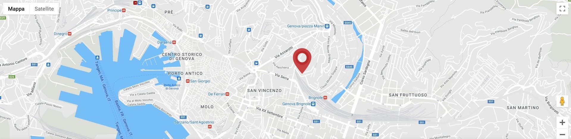 Trova EGO su Google maps in Via Felice Romani 9 16122 – Genova (I)